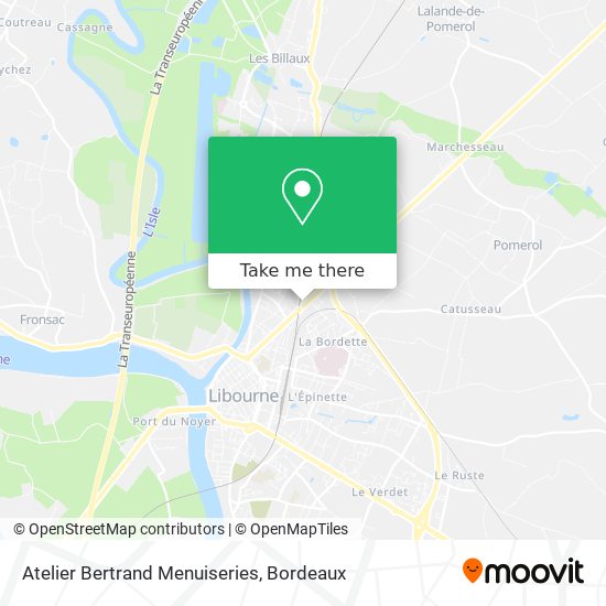 Atelier Bertrand Menuiseries map