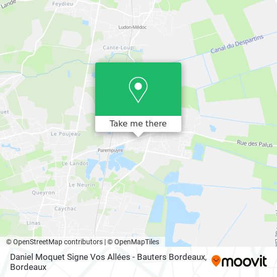 Daniel Moquet Signe Vos Allées - Bauters Bordeaux map