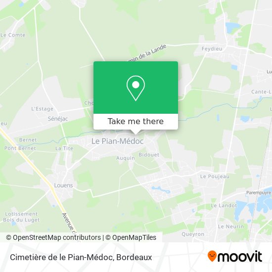 Cimetière de le Pian-Médoc map