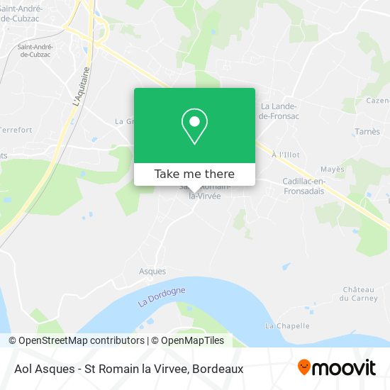 Aol Asques - St Romain la Virvee map