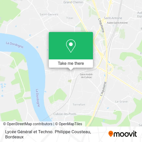 Lycée Général et Techno. Philippe Cousteau map