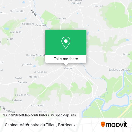 Mapa Cabinet Vétérinaire du Tilleul