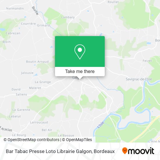 Bar Tabac Presse Loto Librairie Galgon map