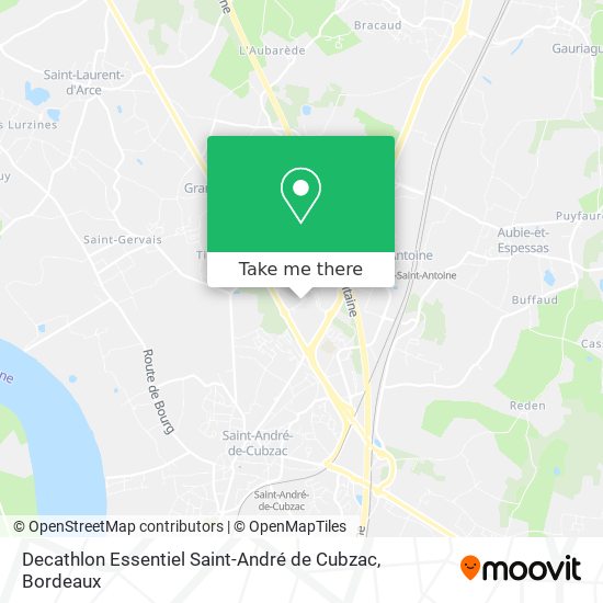 Decathlon Essentiel Saint-André de Cubzac map