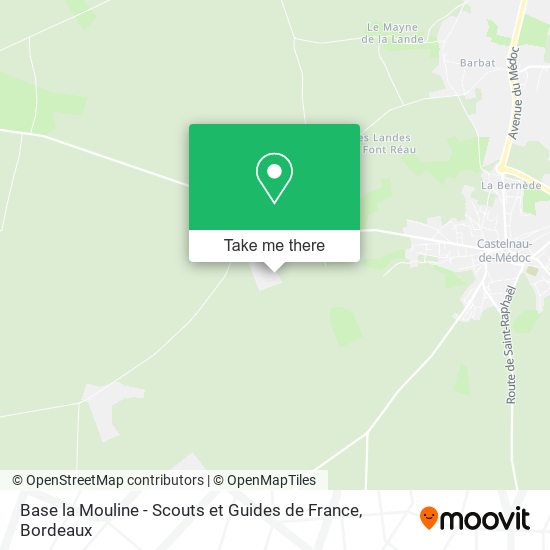 Base la Mouline - Scouts et Guides de France map