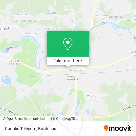 Coriolis Telecom map