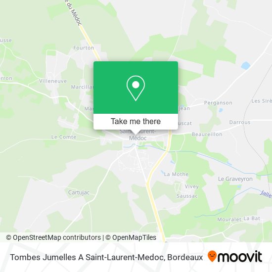 Tombes Jumelles A Saint-Laurent-Medoc map