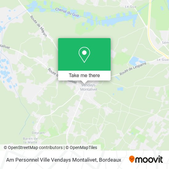 Am Personnel Ville Vendays Montalivet map