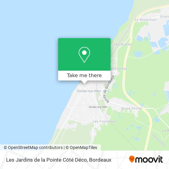 Les Jardins de la Pointe Côté Déco map