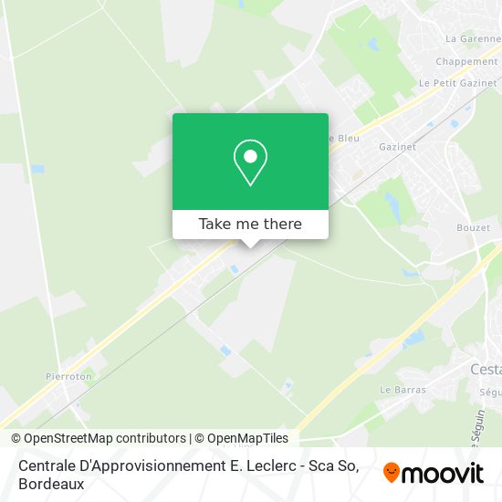 Centrale D'Approvisionnement E. Leclerc - Sca So map