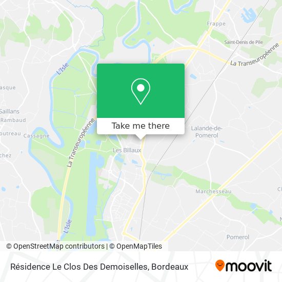 Mapa Résidence Le Clos Des Demoiselles