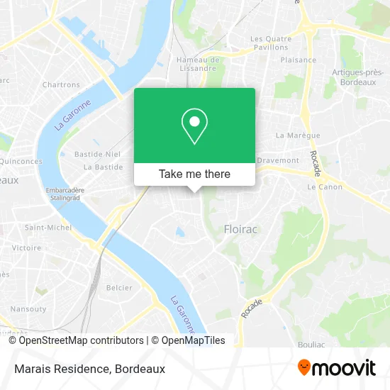 Résidence Le Marais map