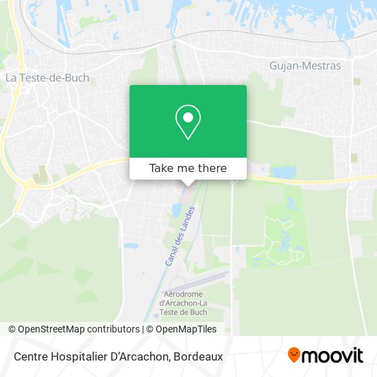 Centre Hospitalier D‘Arcachon map