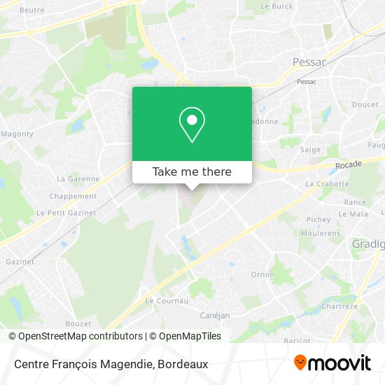 Centre François Magendie map