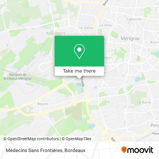 Médecins Sans Frontières map
