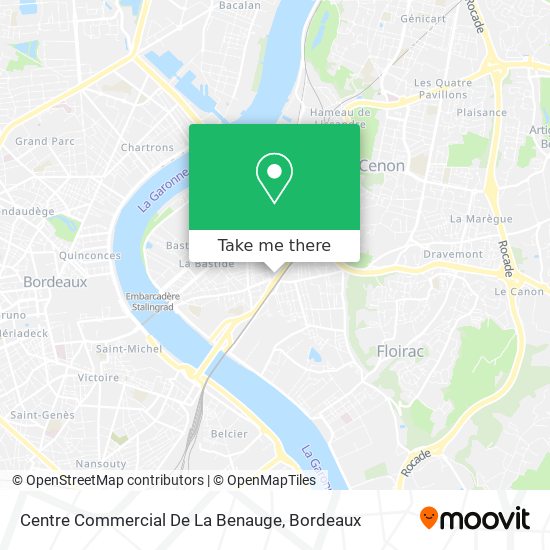Centre Commercial De La Benauge map