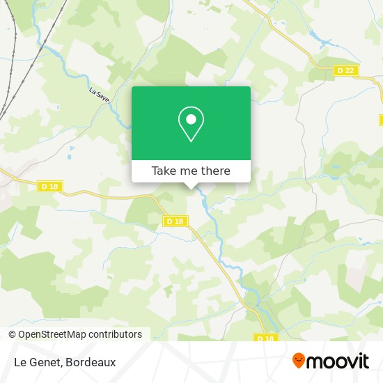 Le Genet map