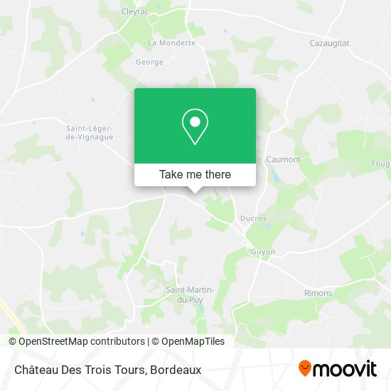 Château Des Trois Tours map