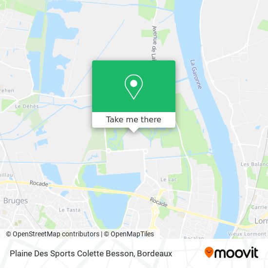 Plaine Des Sports Colette Besson map