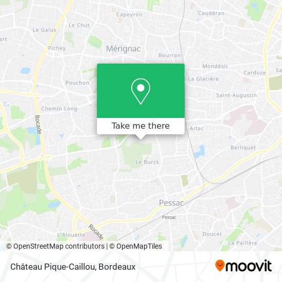 Château Pique-Caillou map