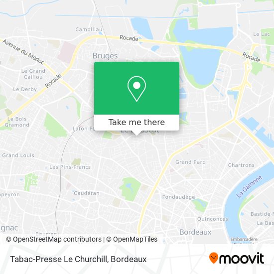 Tabac-Presse Le Churchill map