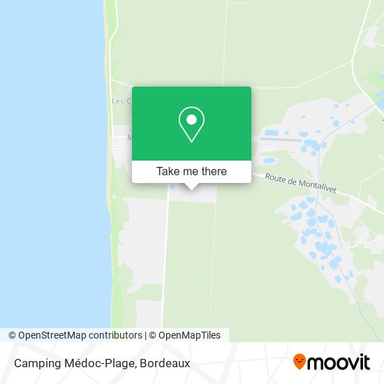 Camping Médoc-Plage map