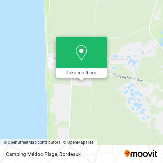 Mapa Camping Médoc-Plage