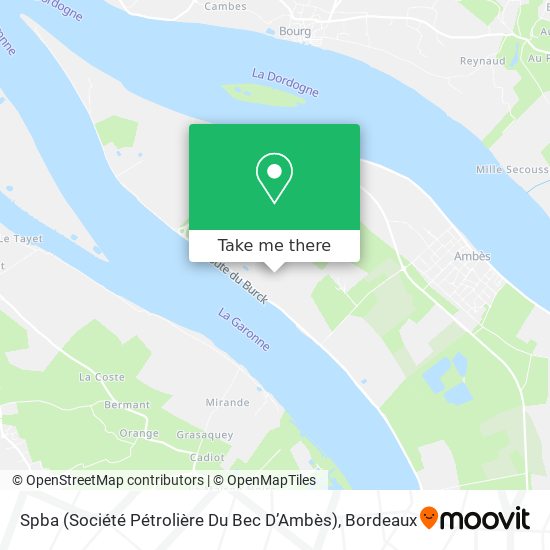 Spba (Société Pétrolière Du Bec D’Ambès) map