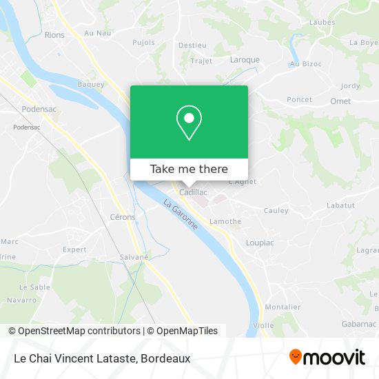 Le Chai Vincent Lataste map