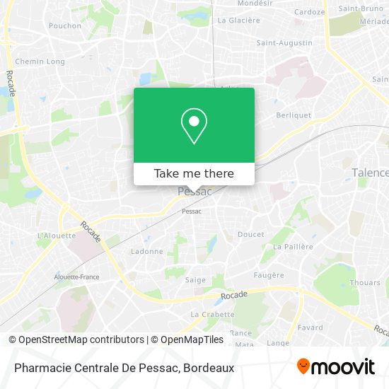 Pharmacie Centrale De Pessac map