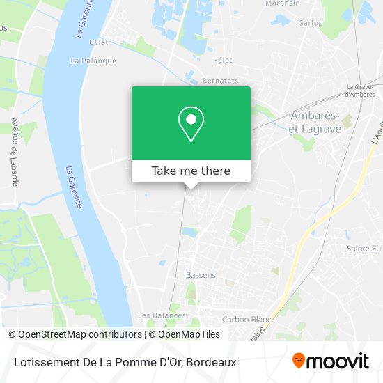 Lotissement De La Pomme D'Or map