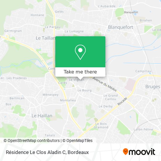 Résidence Le Clos Aladin C map