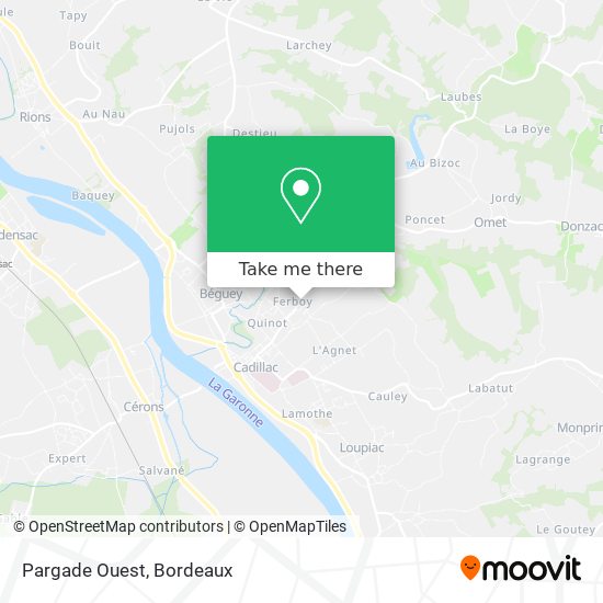 Pargade Ouest map