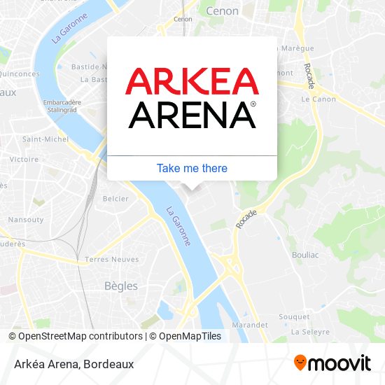 Arkéa Arena map