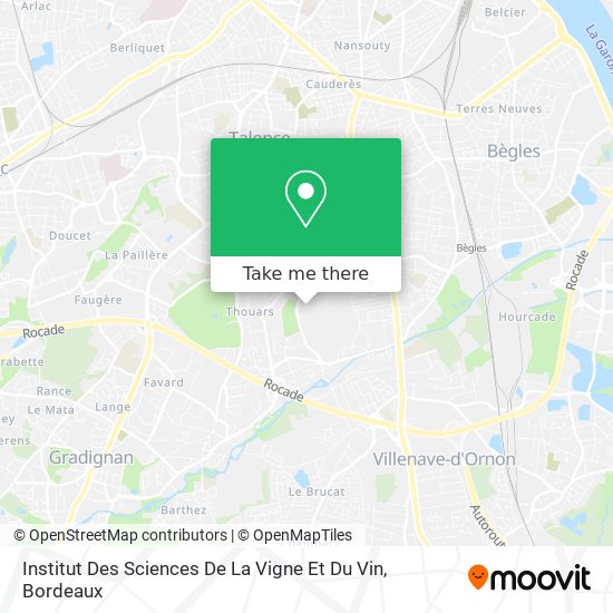Institut Des Sciences De La Vigne Et Du Vin map