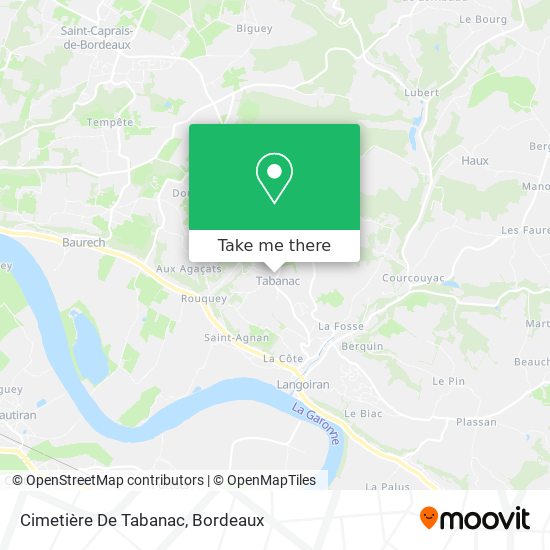 Cimetière De Tabanac map