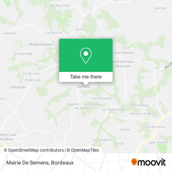 Mairie De Semens map