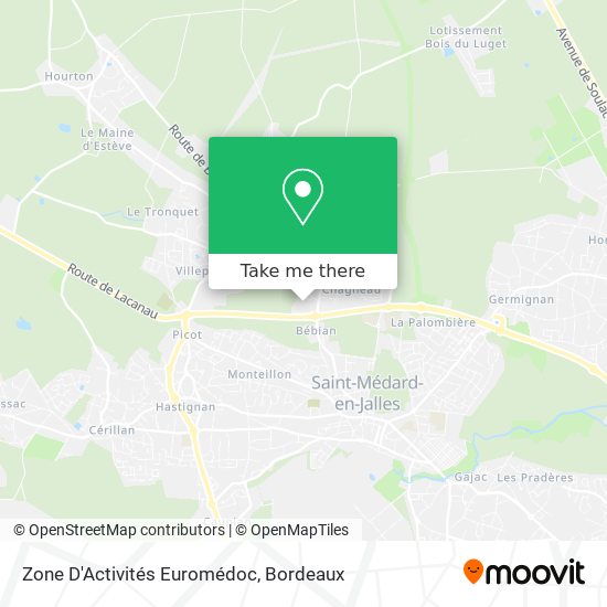 Zone D'Activités Euromédoc map