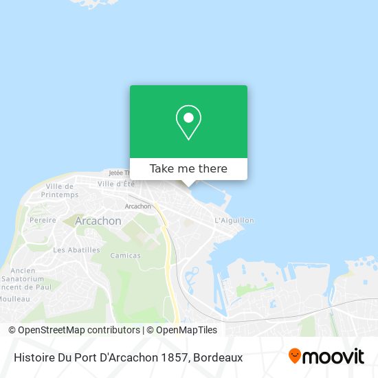 Histoire Du Port D'Arcachon 1857 map