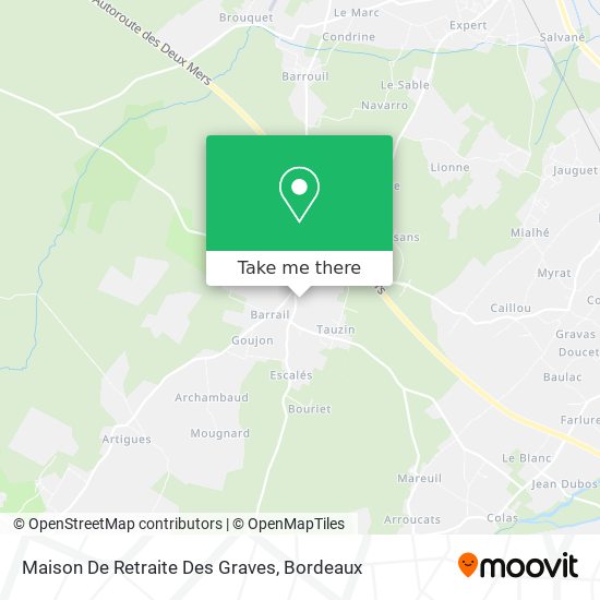 Maison De Retraite Des Graves map