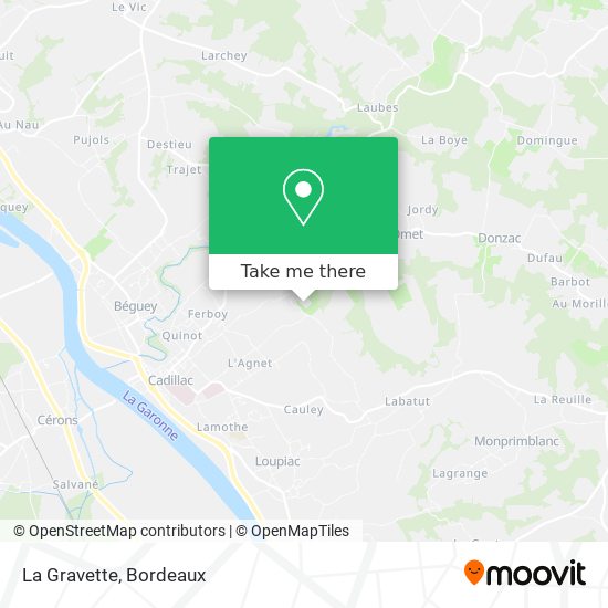 La Gravette map