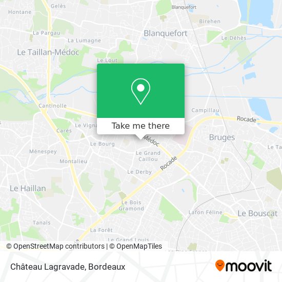 Château Lagravade map