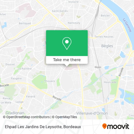 Ehpad Les Jardins De Leysotte map