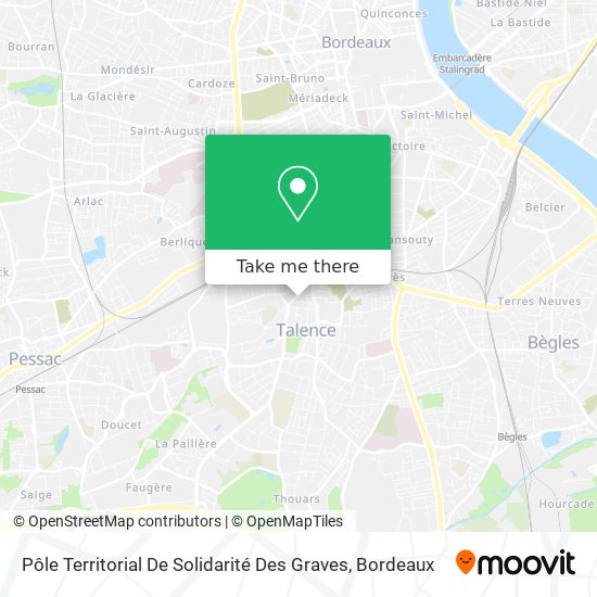 Pôle Territorial De Solidarité Des Graves map