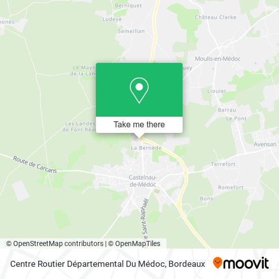 Centre Routier Départemental Du Médoc map