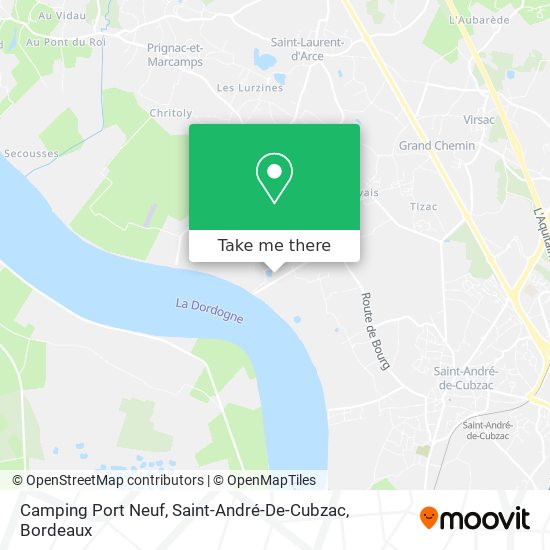 Mapa Camping Port Neuf, Saint-André-De-Cubzac