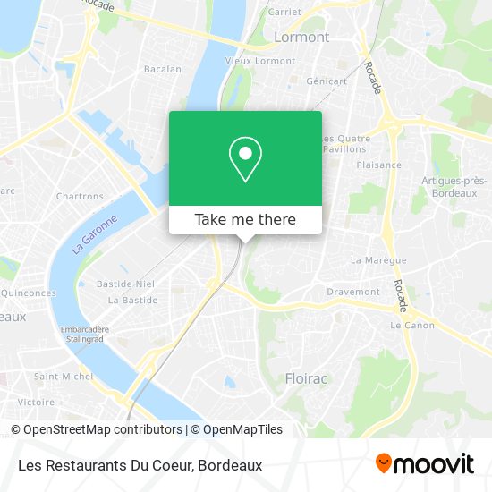 Les Restaurants Du Coeur map