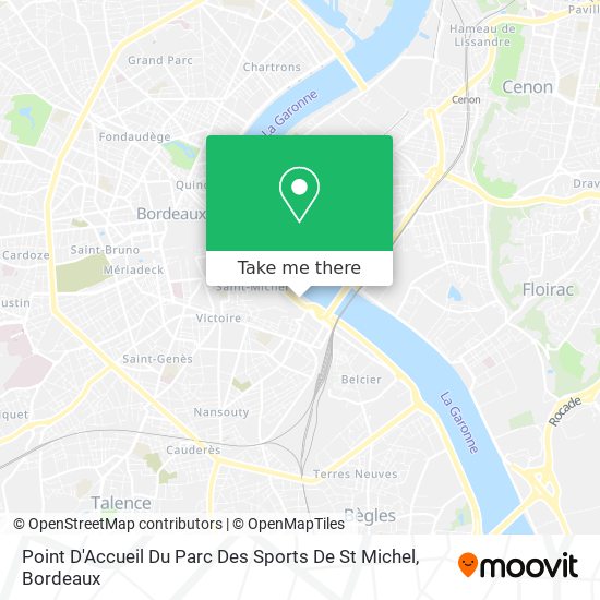 Point D'Accueil Du Parc Des Sports De St Michel map