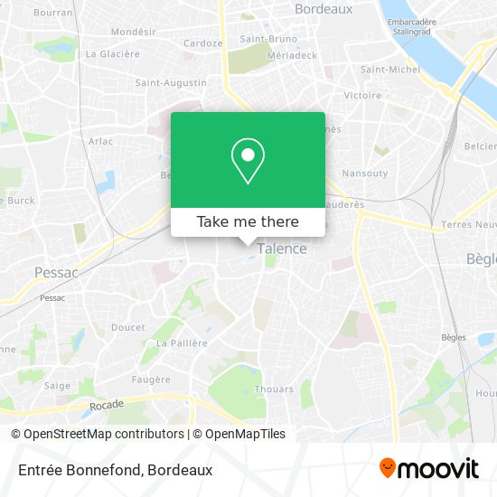 Entrée Bonnefond map