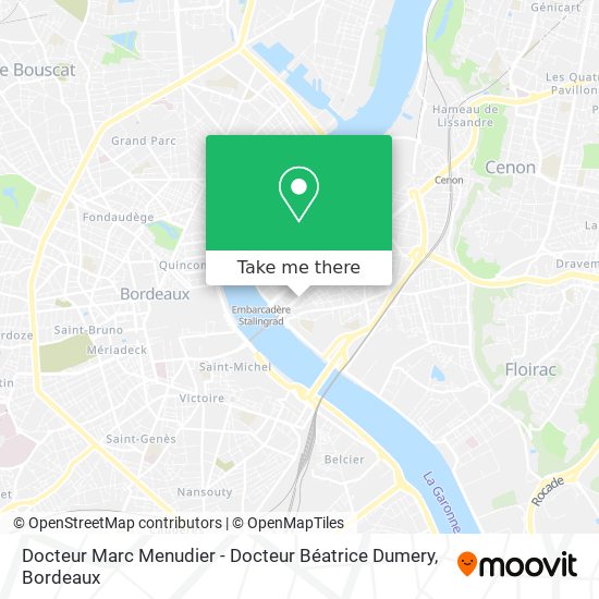 Docteur Marc Menudier - Docteur Béatrice Dumery map